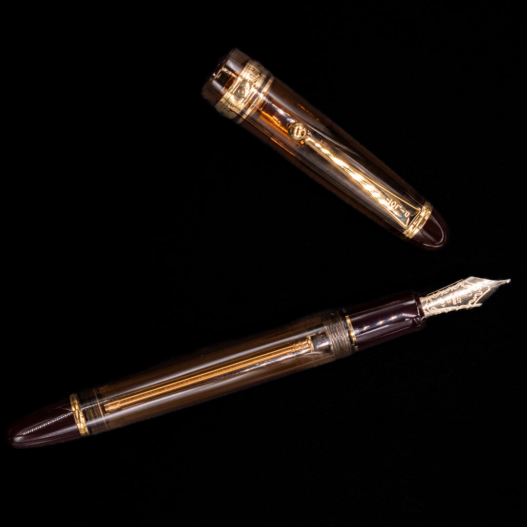Pilot Custom 823 Amber Fountain Pen | 14k Gold Nib – Truphae
