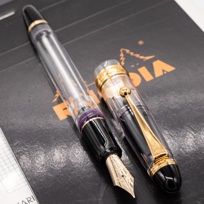 Pilot Custom 823 Clear Fountain Pen gold trim