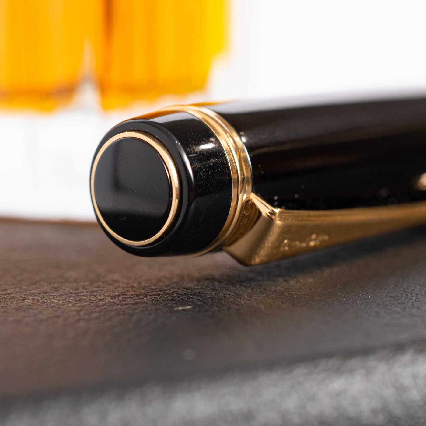 Pilot Custom 845 Black Urushi Fountain Pen Cap Top