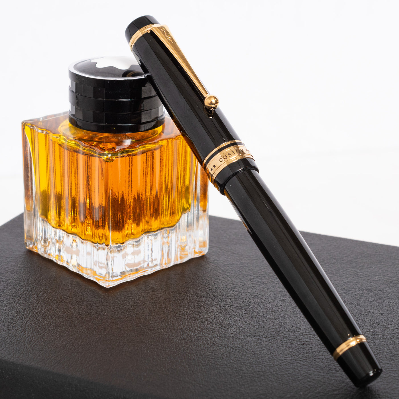 Pilot Custom 845 Black Urushi Fountain Pen Capped