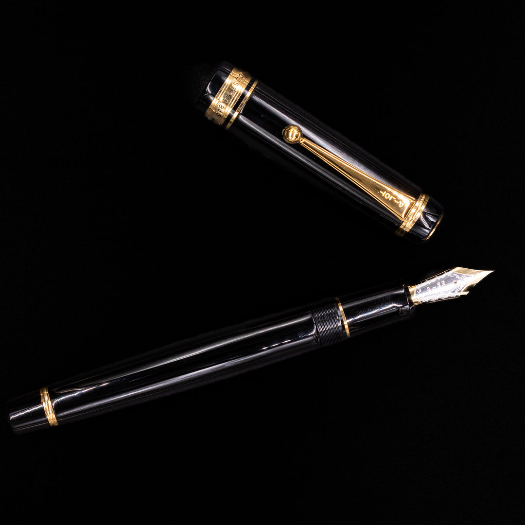 Pilot Custom 845 Black Urushi Fountain Pen | 18k Gold Nib – Truphae