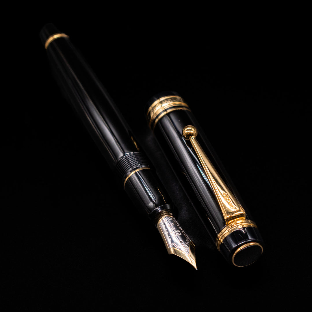 Pilot Custom 845 Black Urushi Fountain Pen | 18k Gold Nib – Truphae
