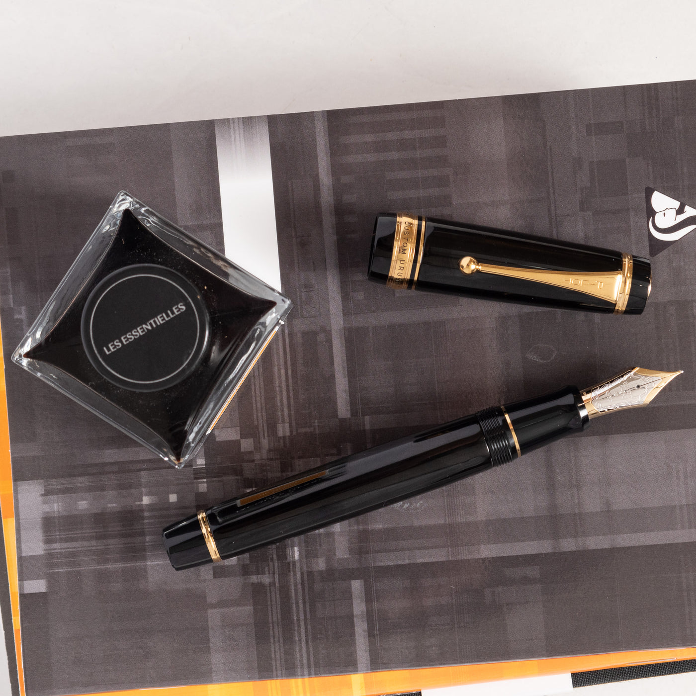 Pilot Custom Urushi Black Fountain Pen Jumbo