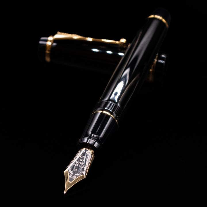 Pilot Custom Urushi Fountain Pen - Black 18k Gold Nib – Truphae