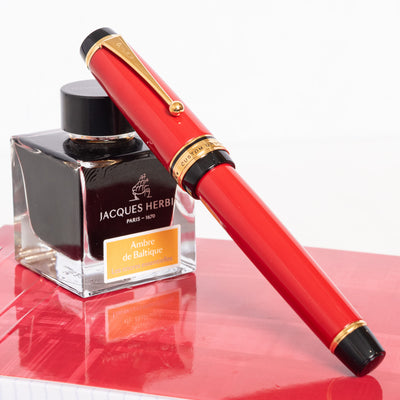 Pilot Custom Urushi Vermillion Fountain Pen Capped