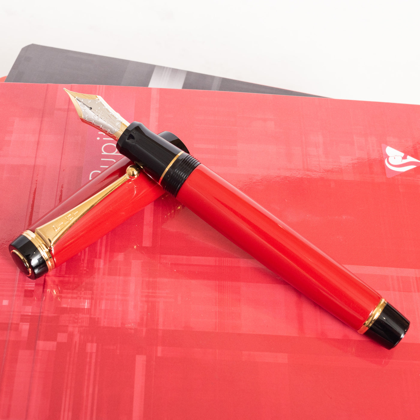 Pilot Custom Urushi Vermillion Fountain Pen Red
