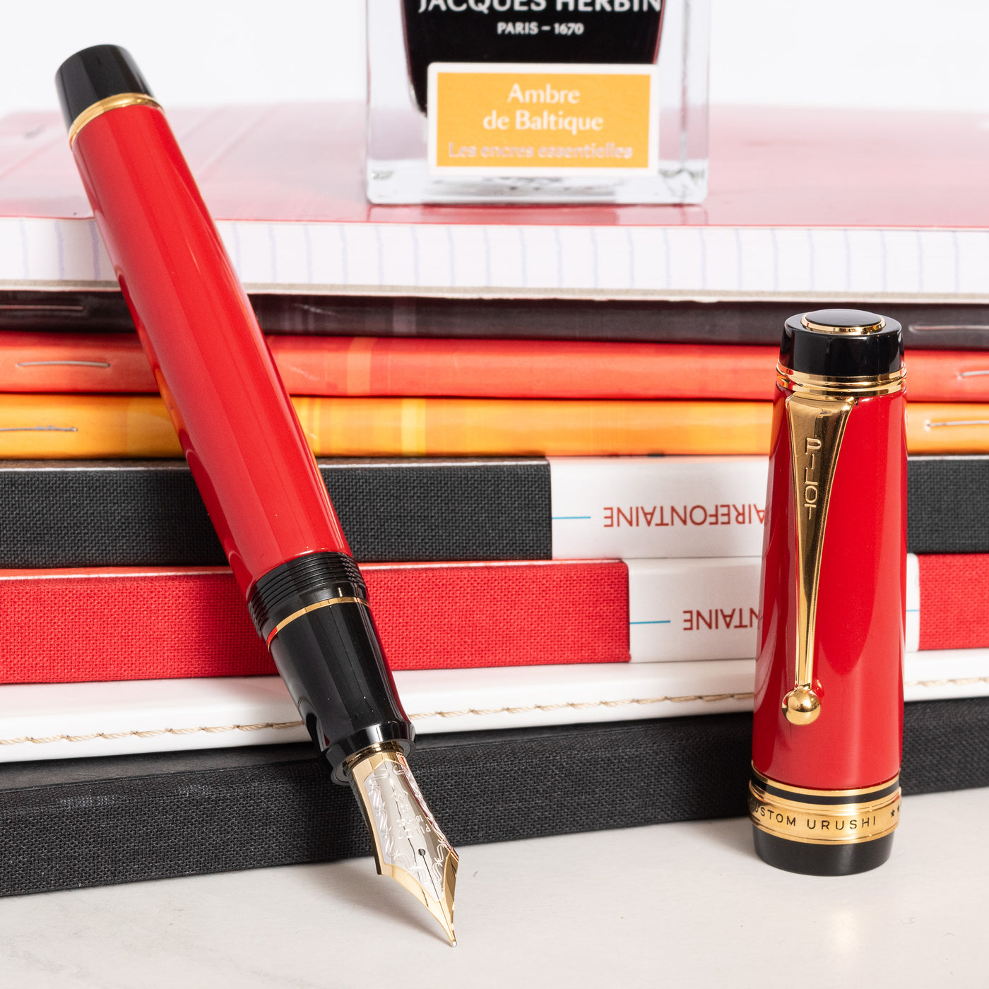 Pilot Custom Urushi Vermillion Fountain Pen