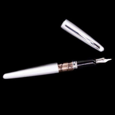 An overhead view of the Pilot Metropolitan Fountain Pen - Python uncapped.