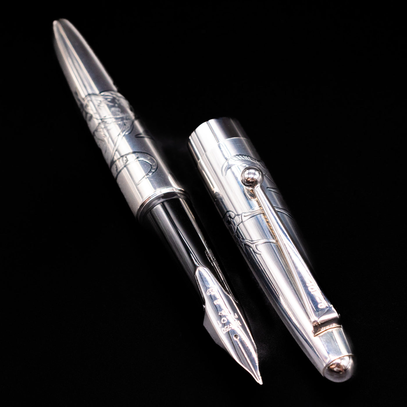 Pilot Sterling Silver Komodo Dragon Fountain Pen | 18k Nib – Truphae