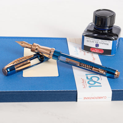 Pineider Arman Blue Trilogy Fountain Pen limited edition
