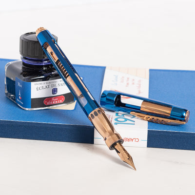 Pineider Arman Blue Trilogy Fountain Pen