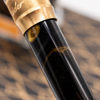 Pineider La Grande Bellezza Rocco Fountain Pen - Midnight Black resin