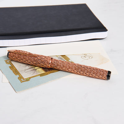 Pineider Psycho 18k Solid Rose Gold Fountain Pen - LE 1/1 Capped