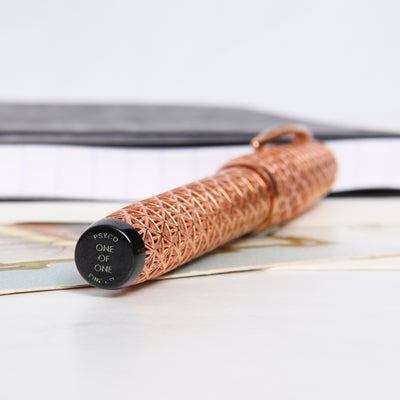 Pineider Psycho 18k Solid Rose Gold Fountain Pen - LE 1/1 Engraving