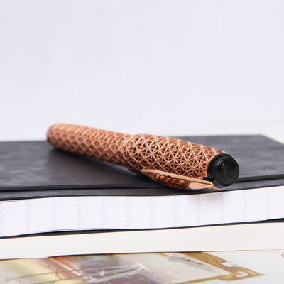 Pineider Psycho 18k Solid Rose Gold Fountain Pen - LE 1/1 Logo