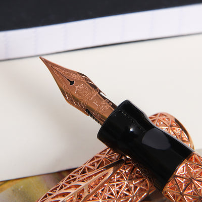 Pineider Psycho 18k Solid Rose Gold Fountain Pen - LE 1/1 Nib