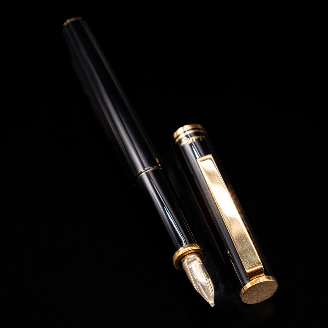 PLATINUM 万年筆 70s BelAge　（中字）　14K-WG Platinum Belage Fountain Pen - Black & Gold – Truphae