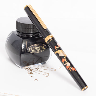  Platinum Classic Maki-e Warbler Design Fountain Pen capped