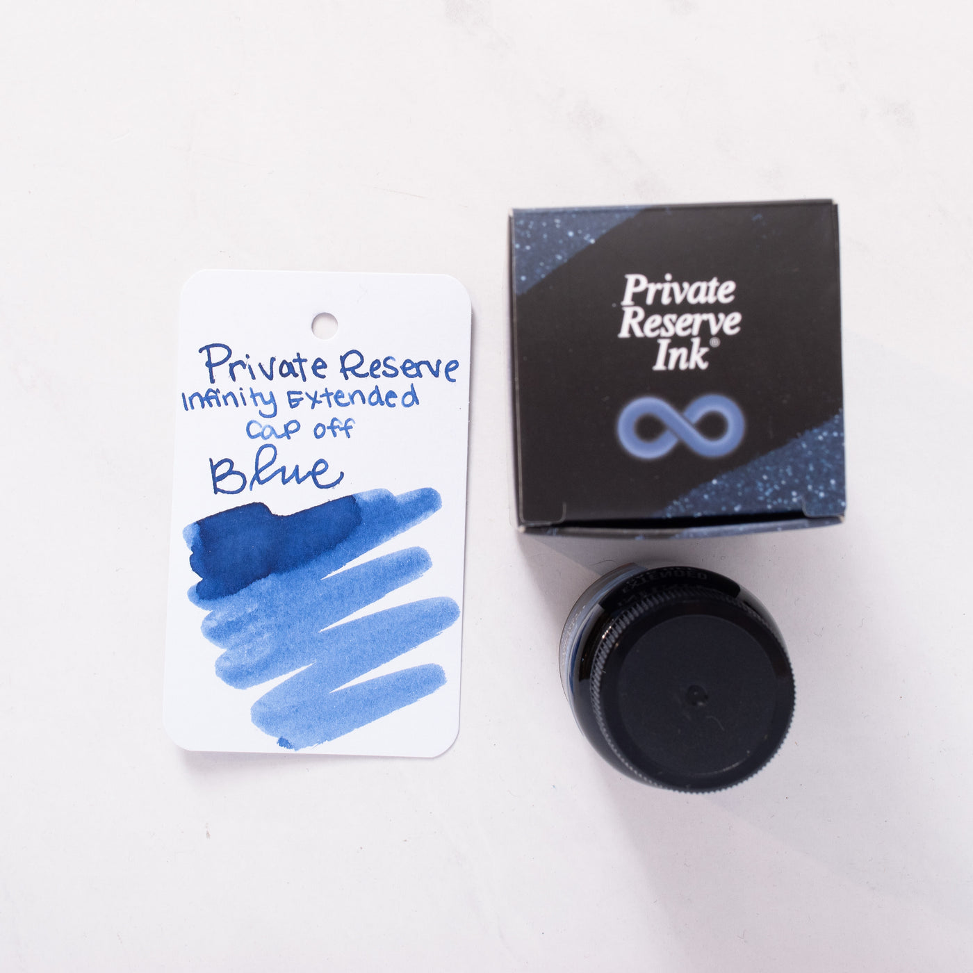 Private Reserve Infinity Extended Cap Off Blue Ink Bottle 30ml