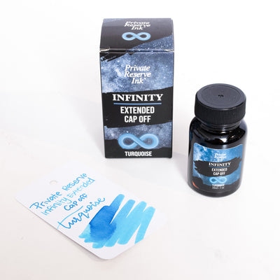 Private Reserve Infinity Extended Cap Off Turquoise Ink Bottle