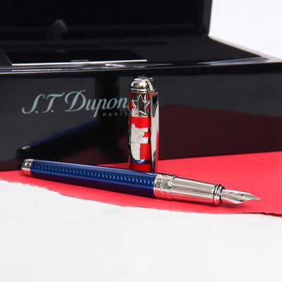 S.T. Dupont Line D Large Declaration of Independence Limited Edition Fountain Pen Uncapped