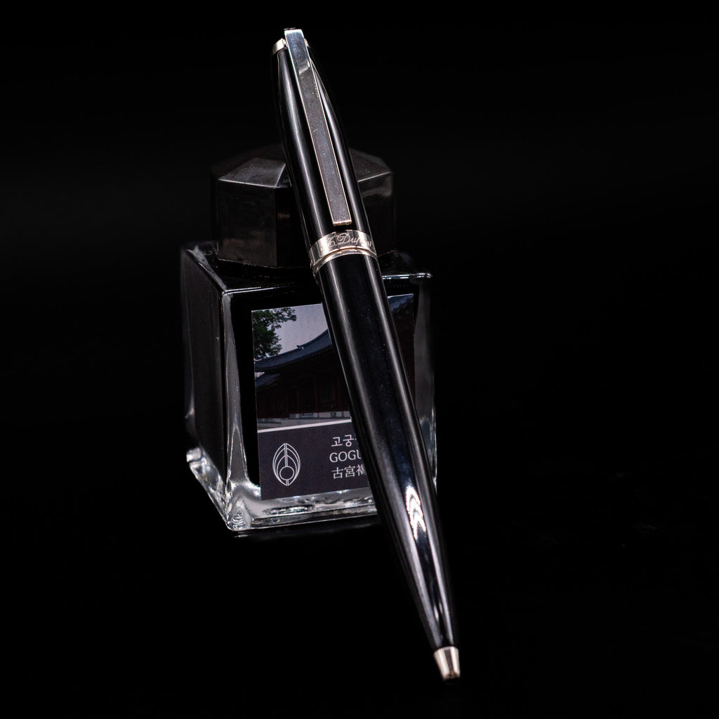 ST Dupont Fidelio Ballpoint Pen - Black & Palladium – Truphae