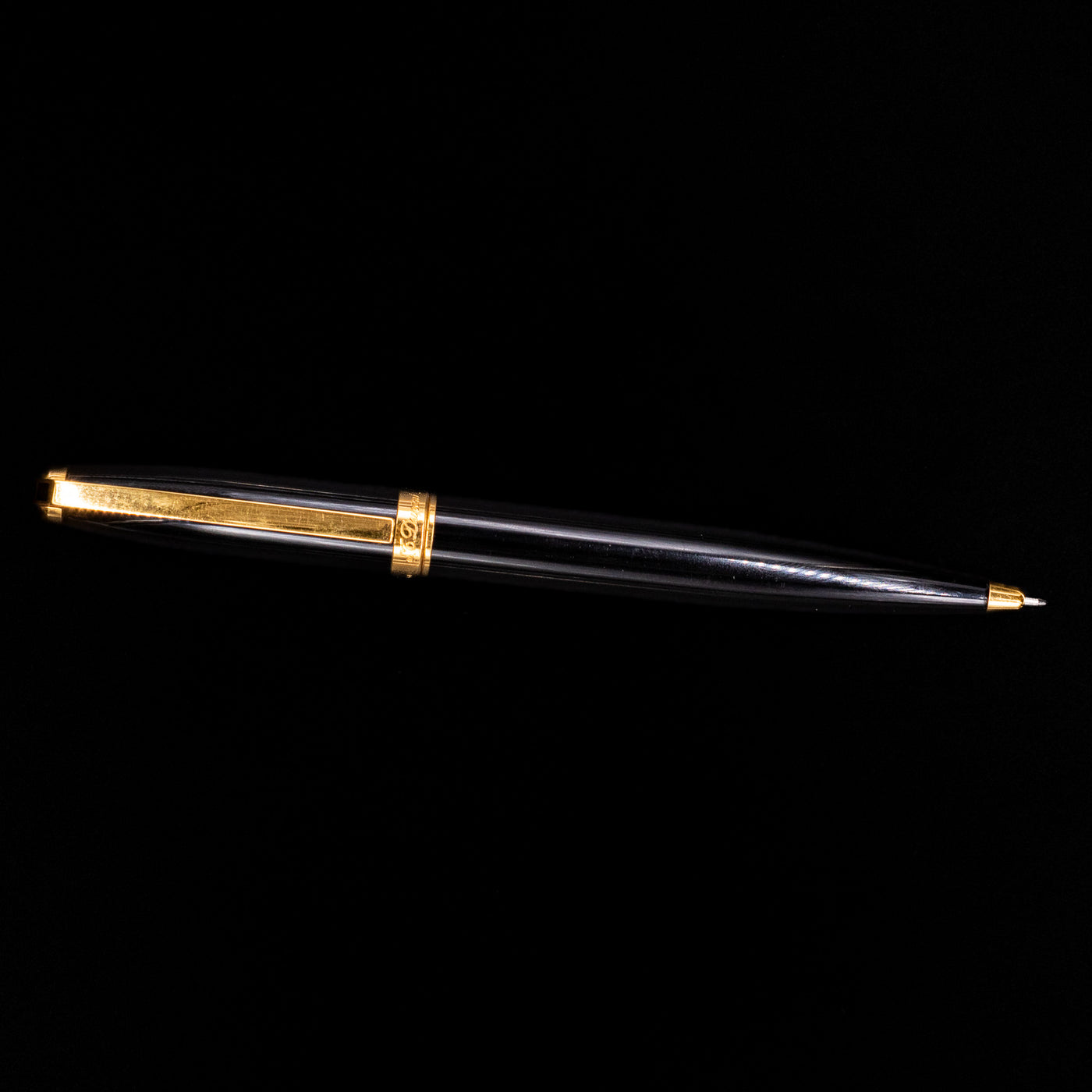 S.T. Dupont Fidelio Black Gold Ballpoint Pen – Truphae S.T. Dupont Fidelio Black Gold Ballpoint Pen – Truphae