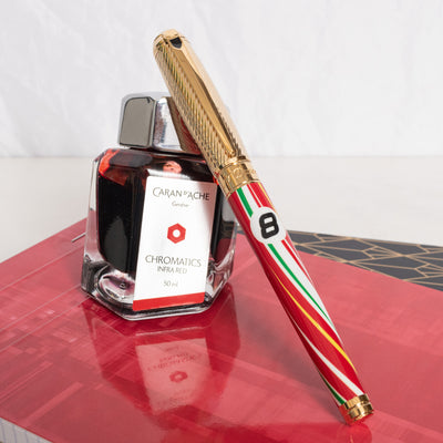ST Dupont Line D Large 24 Hours of Le Mans Red Fountain Pen Capped