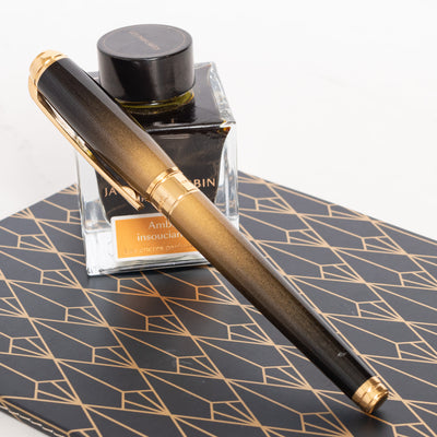 ST Dupont Line D Large Sunburst Fountain Pen used