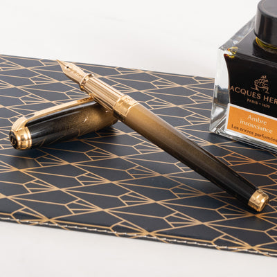 ST Dupont Line D Large Sunburst Fountain Pen