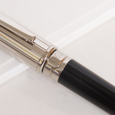 ST Dupont Mini Olympio Black Ballpoint Pen - Preowned Center Band