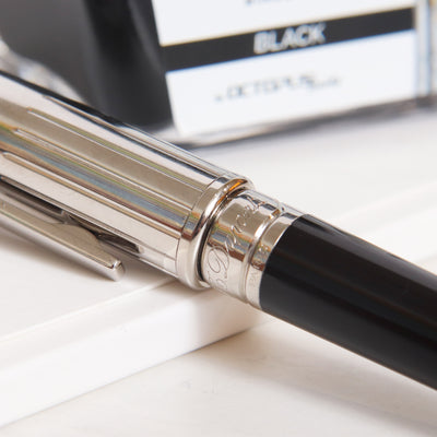 ST Dupont Mini Olympio Black Ballpoint Pen - Preowned Logo