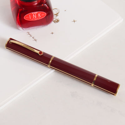 ST Dupont Mon Dupont Karl Lagerfeld Lotus Red Rollerball Pen - Preowned Capped