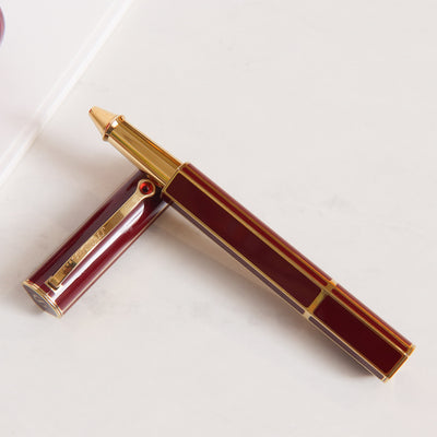 ST Dupont Mon Dupont Karl Lagerfeld Lotus Red Rollerball Pen - Preowned