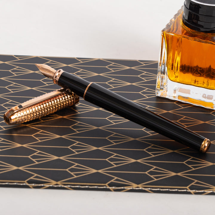 S.T. Dupont オリンピオ（Olympio）万年筆 S T Dupont Olympio Large 18k Nib - Fine, Silver-Tone 18k, Silver