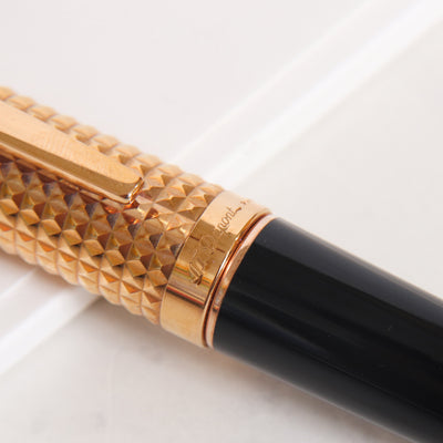 ST Dupont Olympio Cote d'Azur Pink Gold Rollerball Pen - Preowned Center Band