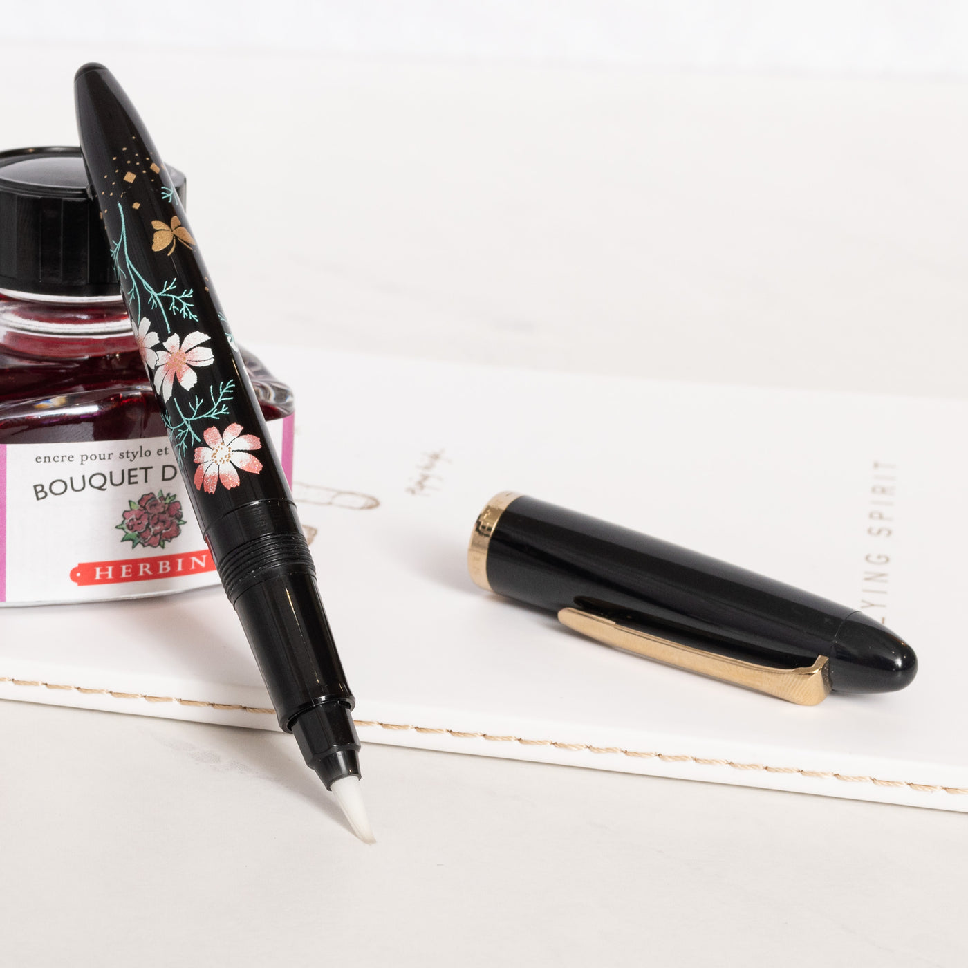 Sailor 1911 Black Maki-e Brush Pen