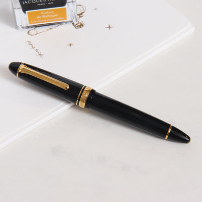 Sailor 1911L Black & Gold Fountain Pen - Preowned Capped
