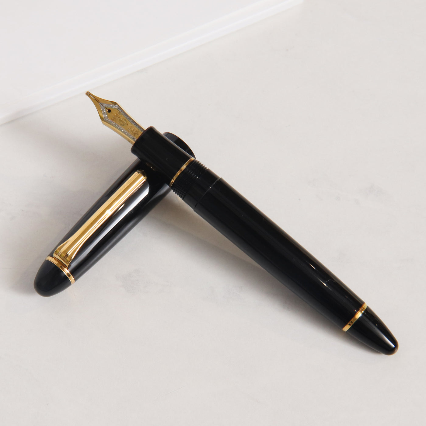 Sailor 1911L Black & Gold Fountain Pen - Preowned