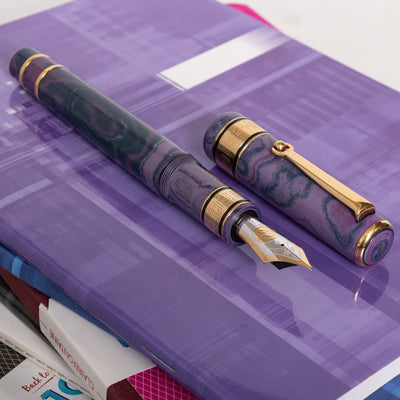Santini Giant Lunaire Purple Ebonite Fountain Pen Limited