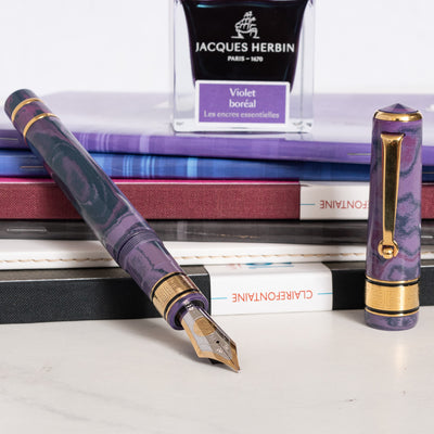 Santini Giant Lunaire Purple Ebonite Fountain Pen