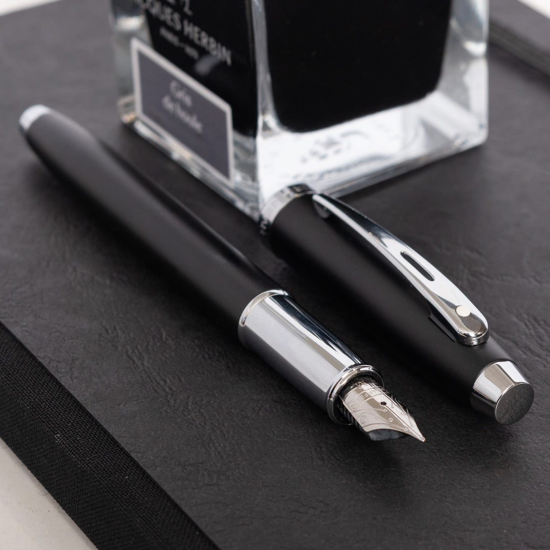 Sheaffer 100 Fountain Pen Matte Black – Truphae
