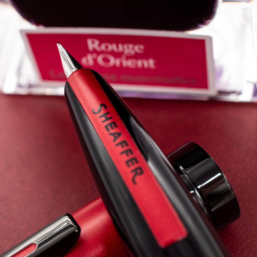 Sheaffer Icon Fountain Pen - Metallic Red (F or M) – Truphae