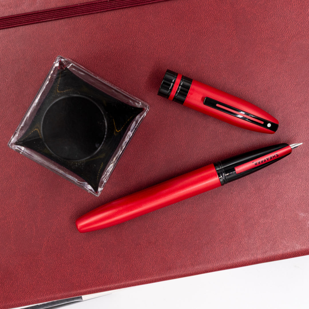 Sheaffer Icon Fountain Pen - Metallic Red (F or M) – Truphae