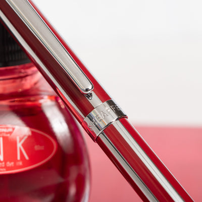 Sheaffer Intensity Pen - Red Stripe Design, Glossy Lacquer, Chrome Details