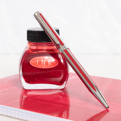 Slim Profile Sheaffer Intensity Ballpoint - Red Stripe, Balanced Weight, Twist Mechanism