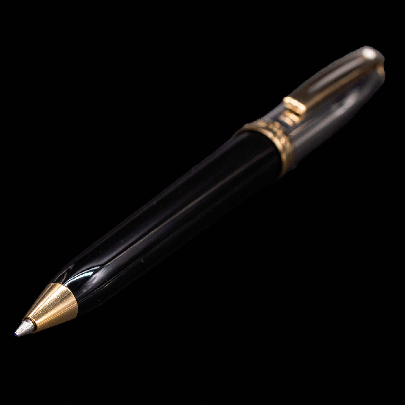 Sheaffer Prelude Ballpoint Pen - Black Onyx Lacquer with Chrome