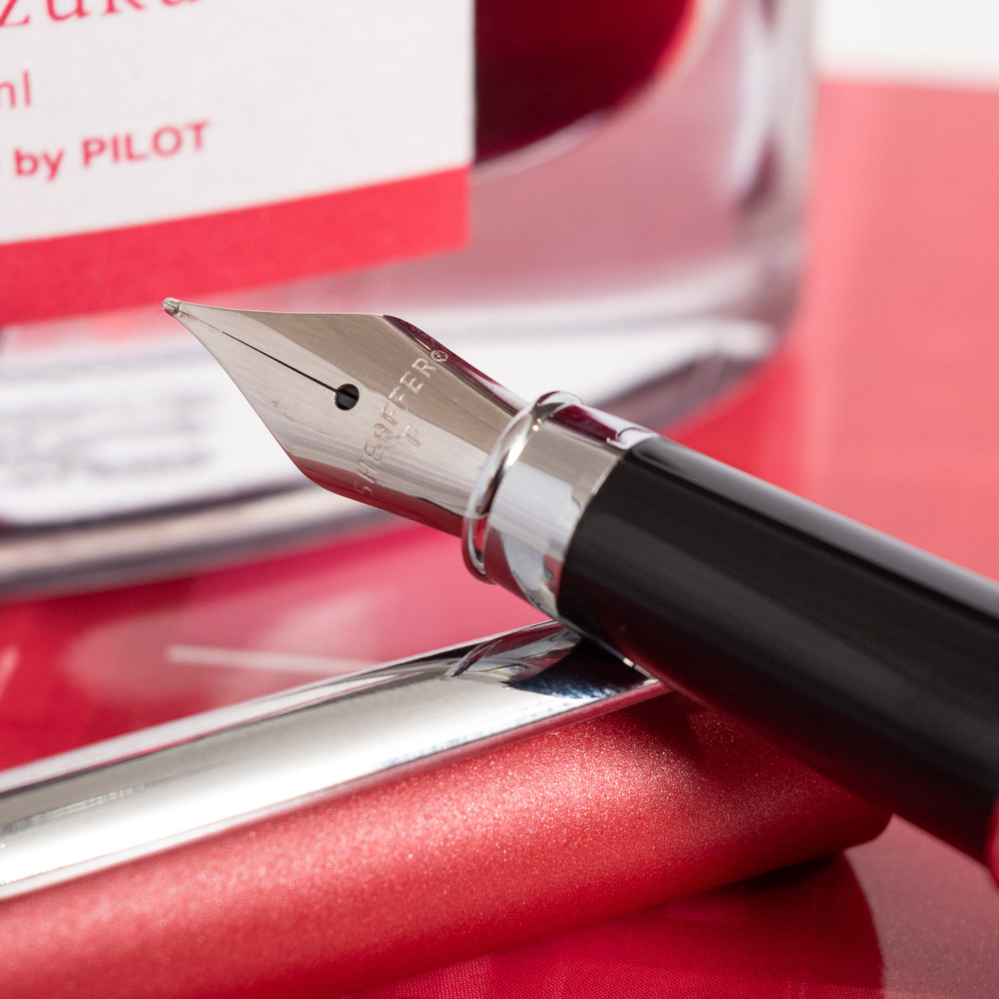 Sheaffer VFM Fountain Pen - Excessive Red stainless steel nib