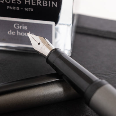 Sheaffer VFM Fountain Pen - Matte Grey with Black Trim stainless steel nib