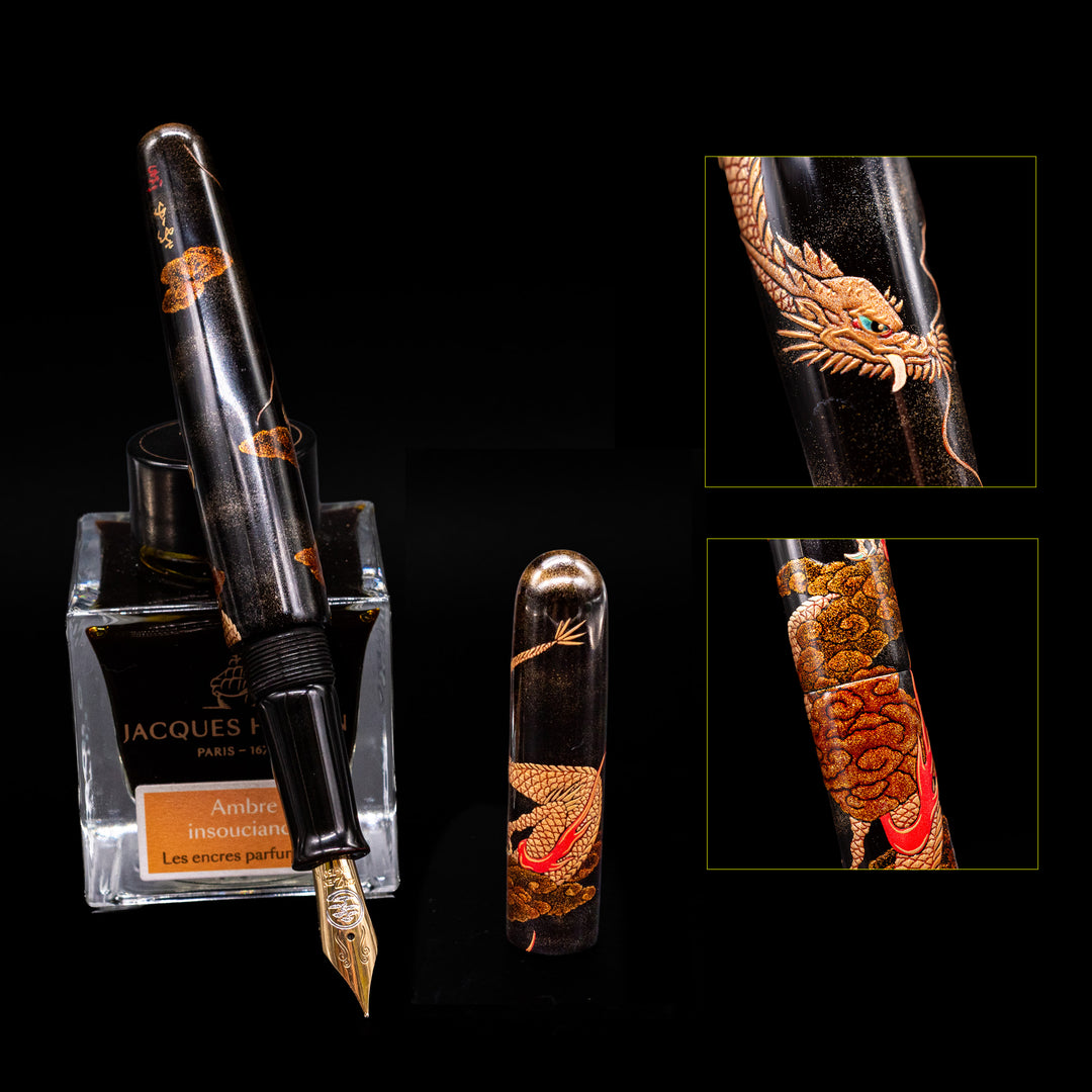 ShiZen Dragon's Descent Taka-maki-e Fountain Pen – Truphae